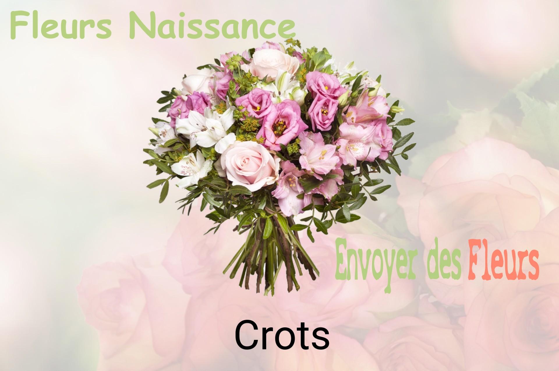 Bouquet de fleurs de naissance livré à Crots